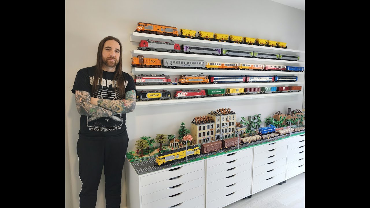 Portuguese Trains Built in LEGO | 100% Custom, Motorized & Lit Models