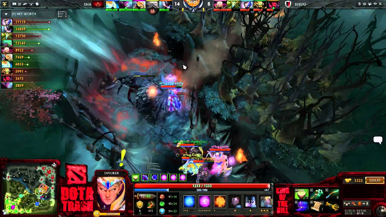 SNA vs eHug Game 3 - Dota Trash KOTH Round 6 - @heliumbrella & @gotcowdota