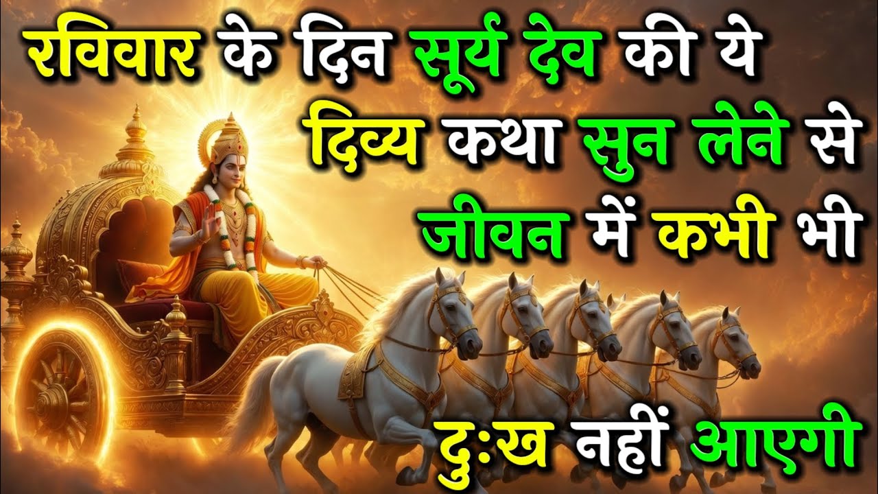 रविवार स्पेशल | सूर्य देव की सबसे शक्तिशाली कथा