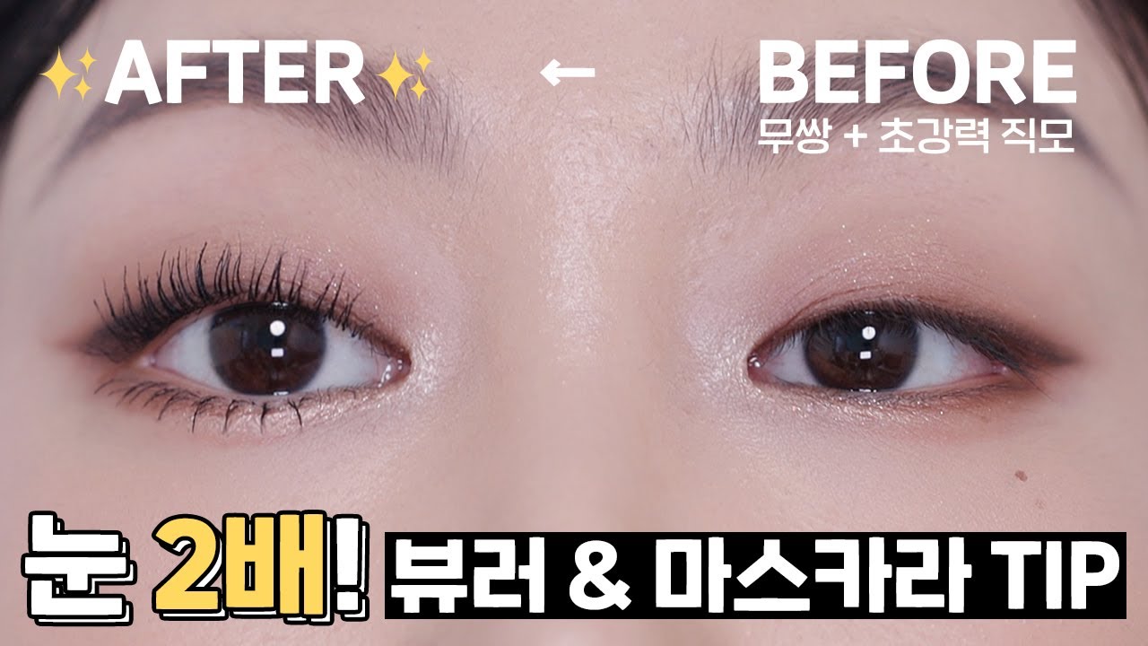 #떠먹팁 | 무쌍 눈 2배👀! 뷰러 & 마스카라 하는 법 | 민스코 Minsco