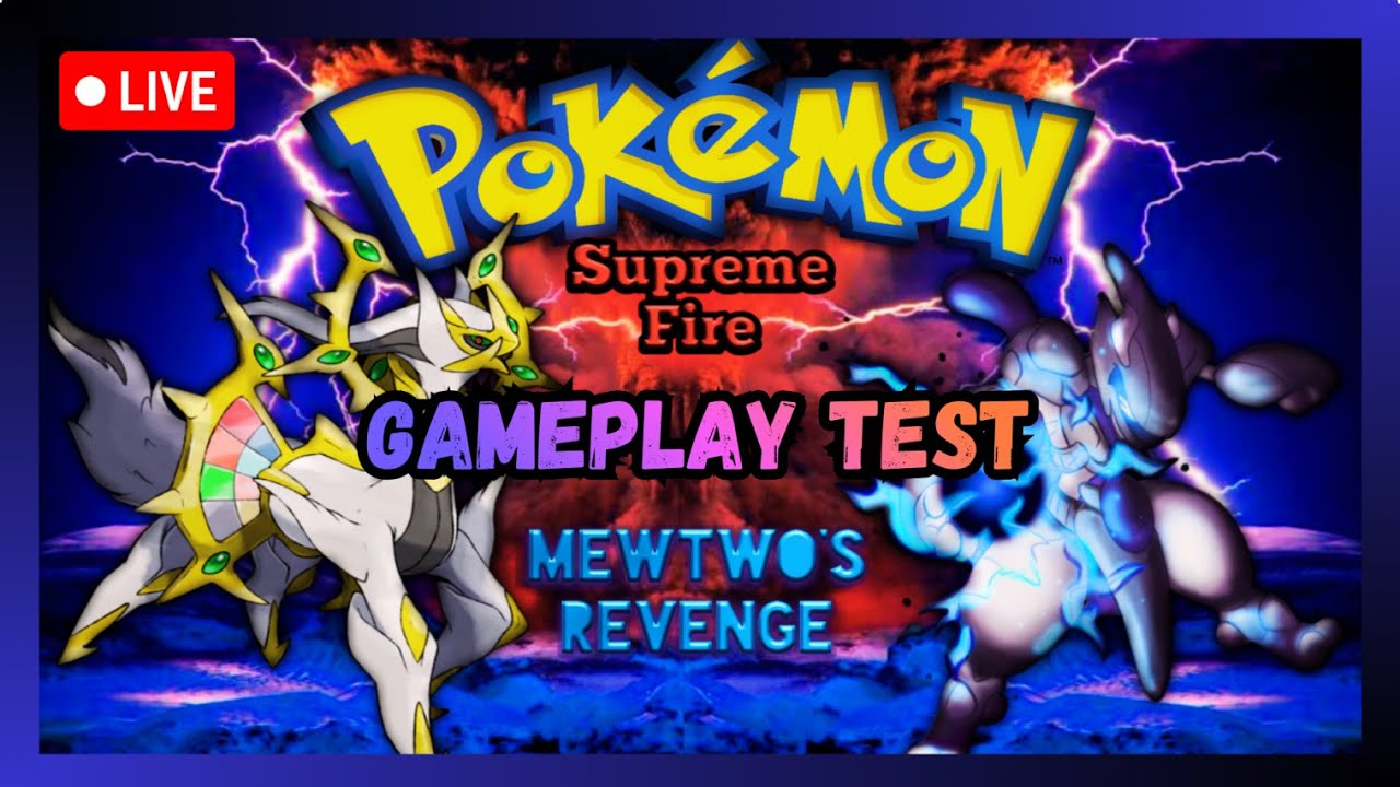 Gameplay TEST of Pokemon Supreme Fire: Mewtwo’s Revenge GBA ROM Hack Update 2.0 (max level is 138)