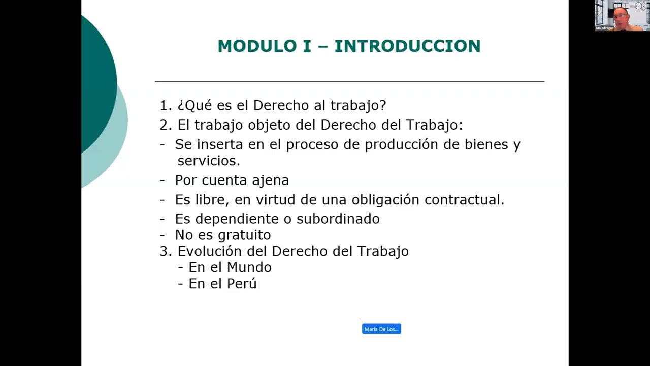SESION 1º, DIPLOMADO EN LEGISLACION LABORAL Y LA SEGURIDAD SOCIAL - 2026 I