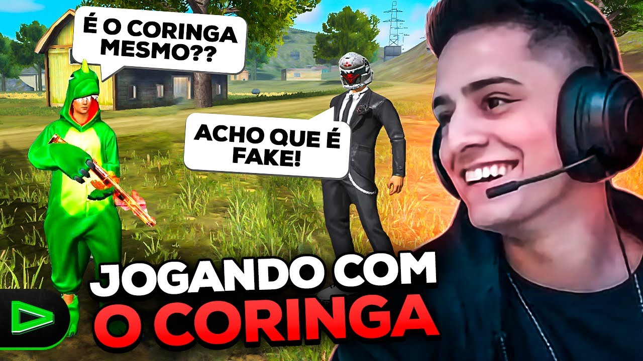 A REA&Ccedil;&Atilde;O DELES &Eacute; A MELHOR ! JOGANDO COM LOUD CORINGA EM MESTRE NO FREE FIRE