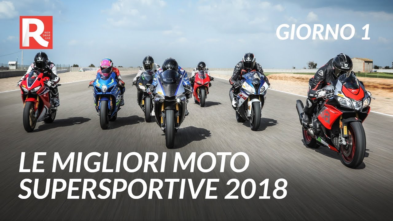 Le migliori moto Supersportive 2018 - Comparativa moto 1000
