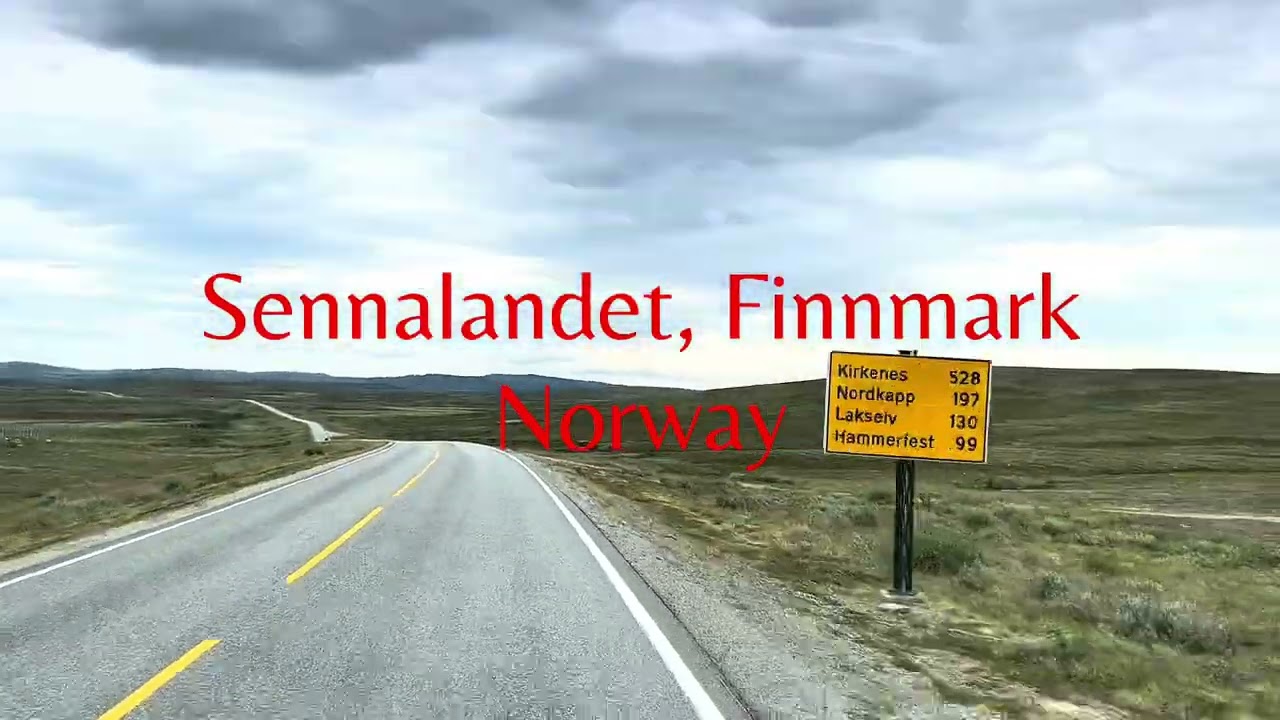 Beautiful Sennalandet landscape in Finnmark Norway