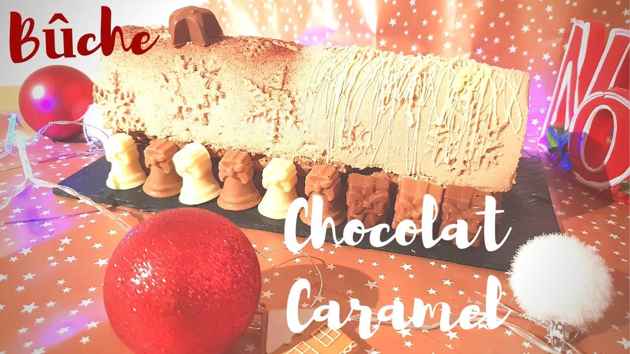 Bûche Chocolat Caramel # Duofood_celia&thibaud