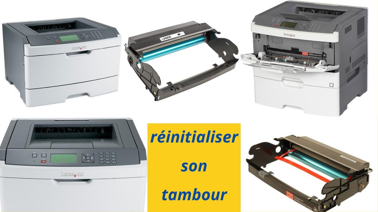 حل اهم مشاكل طابعه ليكس مارك وحل مشكلة سحب الورق Replace the PC Kit in lexmark E460 Printer