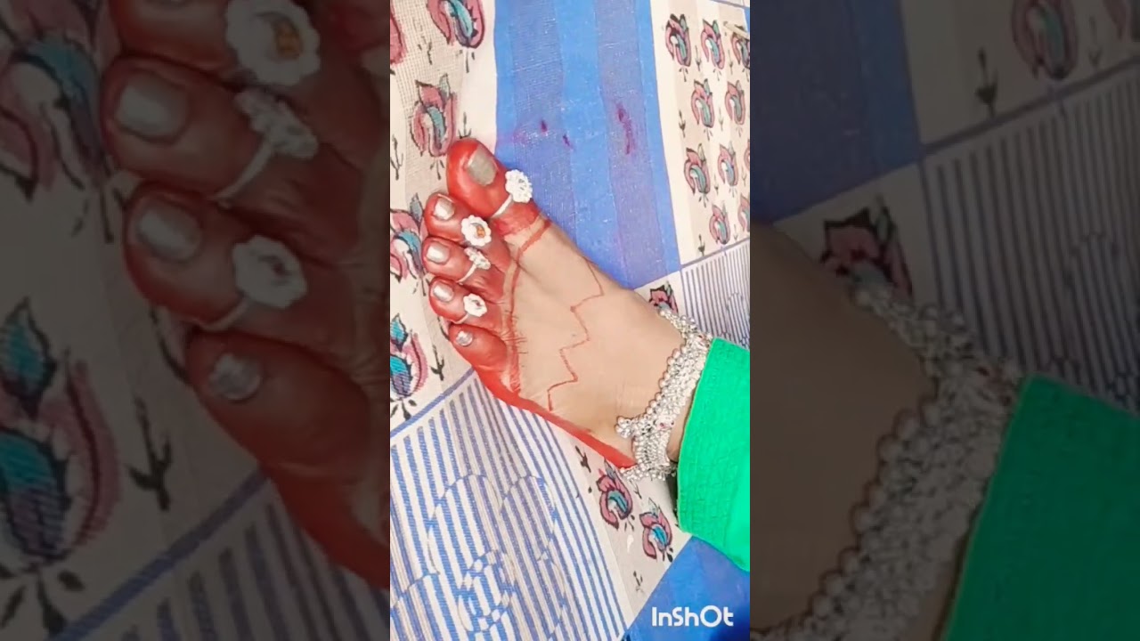 Navratri new alta design for feet 👣#alta #mhavar design #prakarti uk #trending