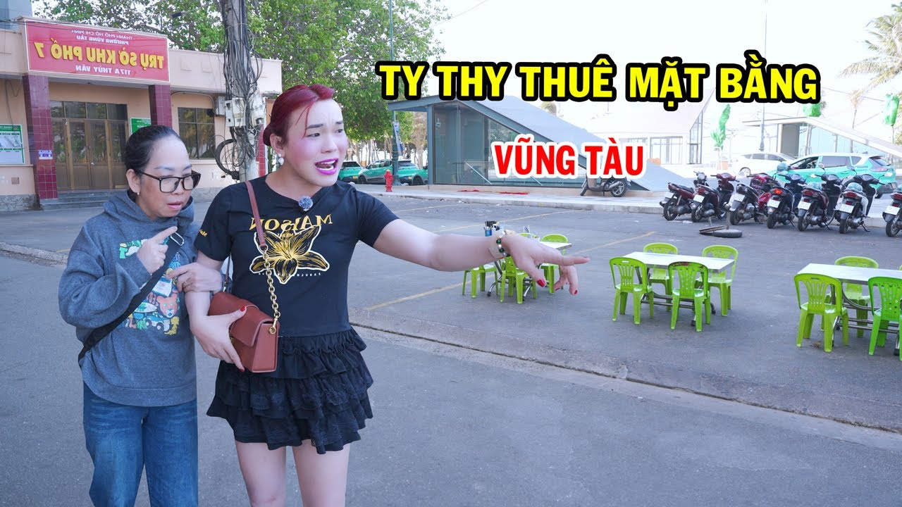 Ty Thy thuê mặt bằng Vũng Tàu bán gỏi đu đủ - Ty Thy Vlog Gỏi đu đủ