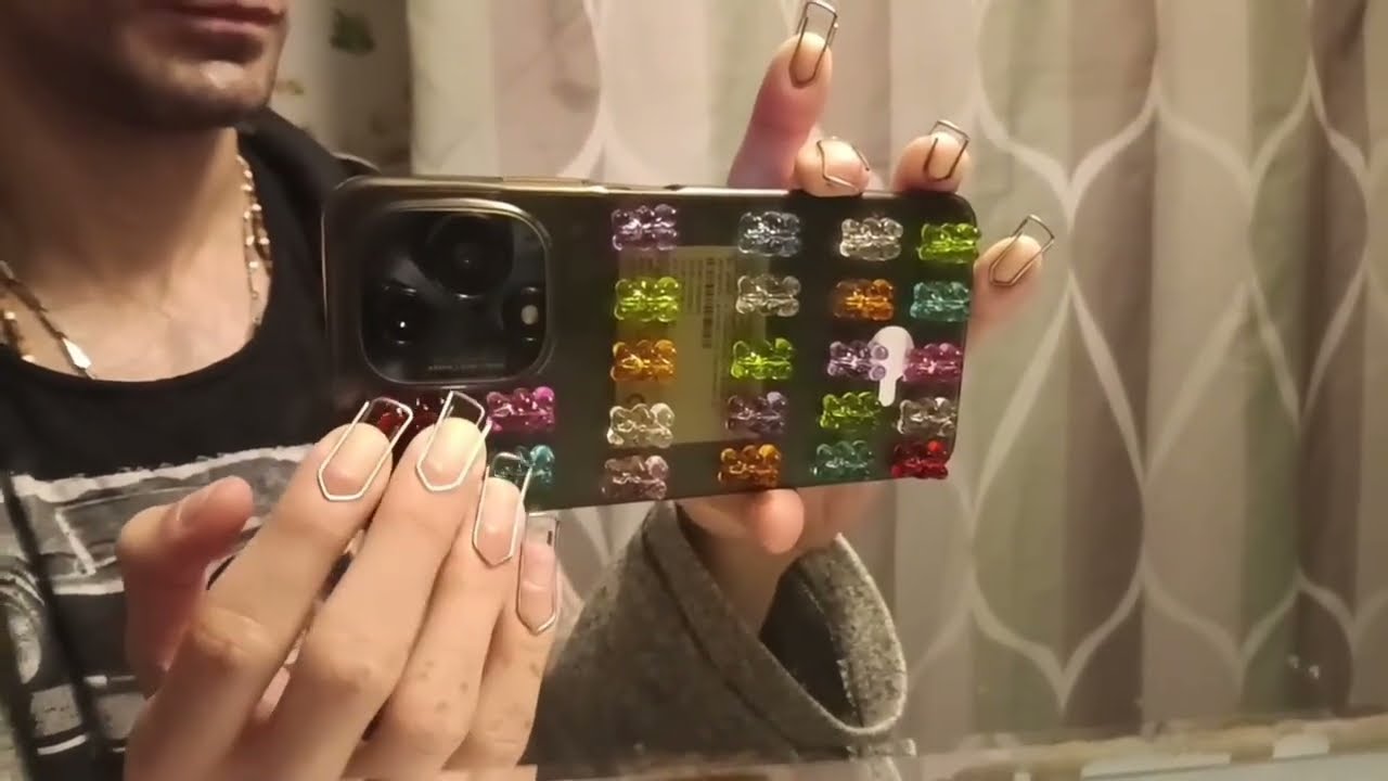 Triggers Tapping ASMR/Sleep well/(Lofi asmr) Tapping and scratching on my textured phone case💤
