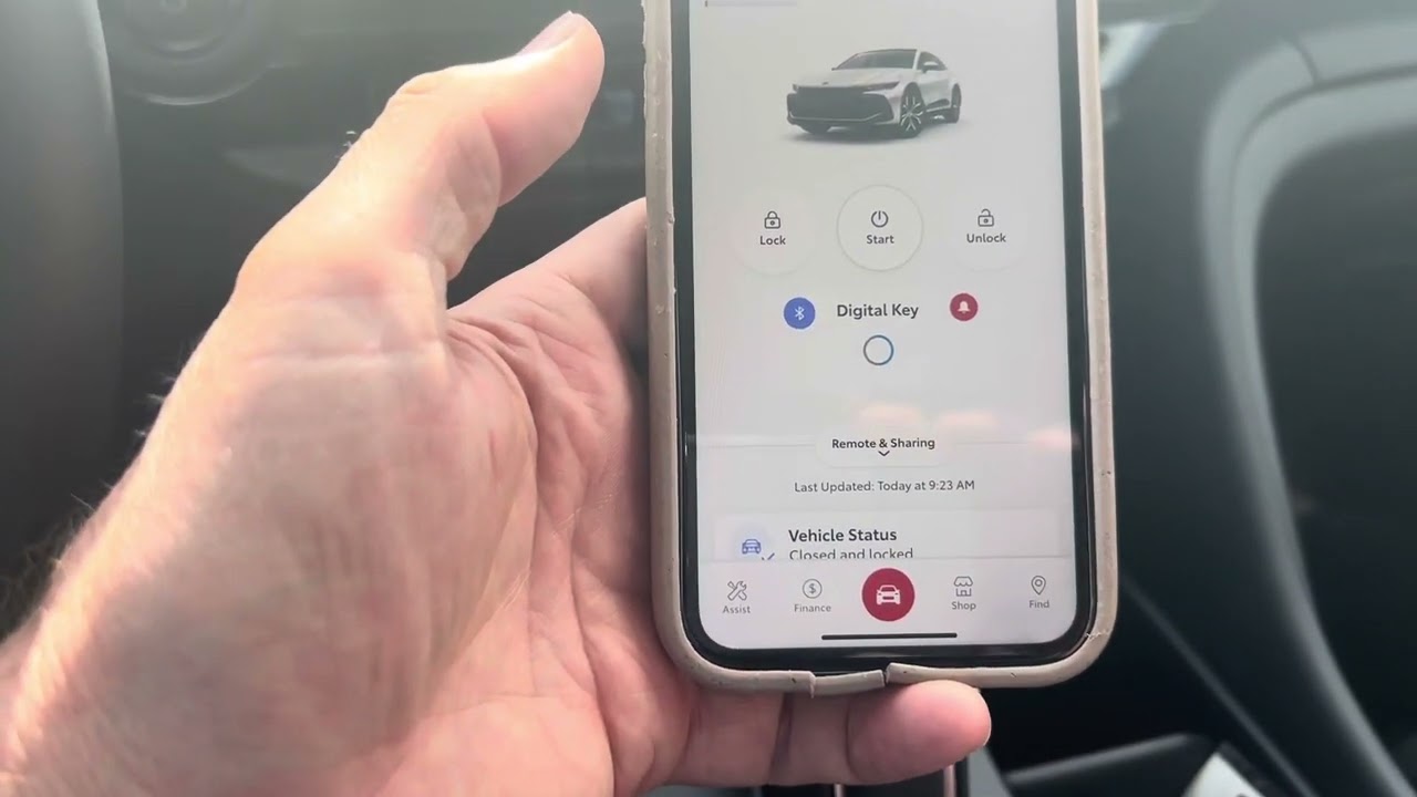 Первоначальная настройка цифрового ключа Toyota, включая несколько особенностей