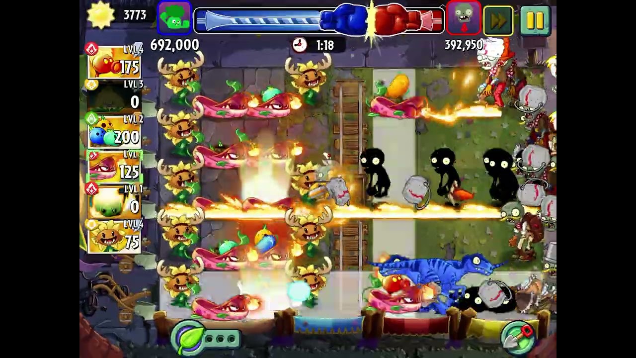 PvZ2 - Fire Peashooter Tournament Boosterama