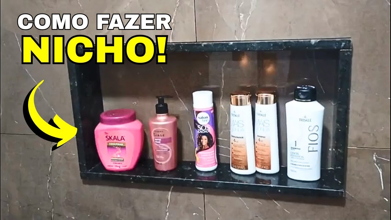 Como fazer Nicho para Banheiro passo a passo!
