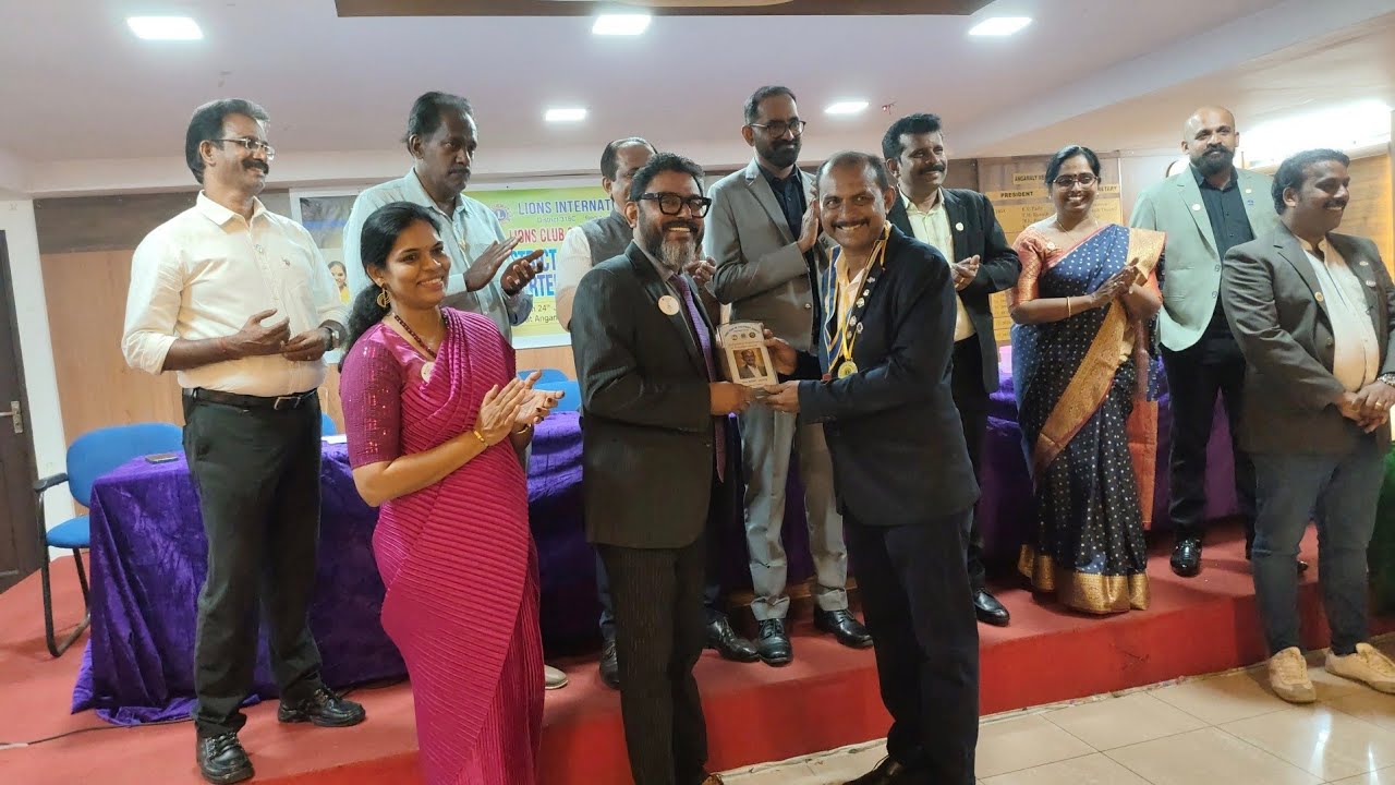 LIONS CLUB OF ANGAMALY AIRCITY. DISTRICT GOVERNOR VISIT & CHARTER DAY CELEBRATION