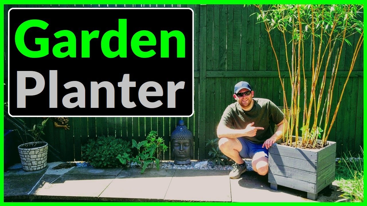 Как сделать большой садовый ящик для растений из палетной древесины