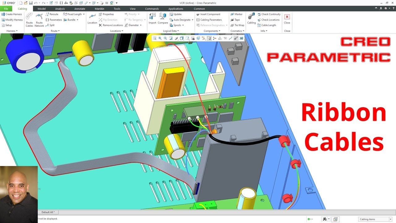 Creo Parametric Cabling — ленточные кабели