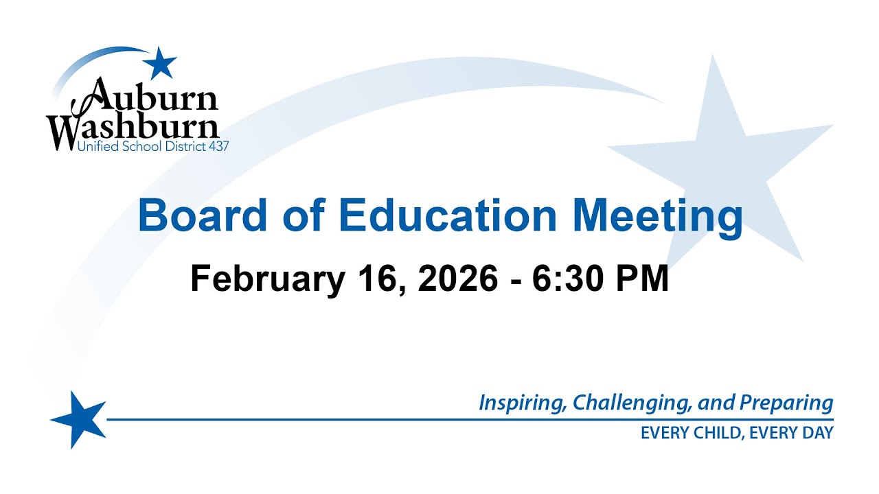 Board of Education Meeting: February 16, 2026 at 6:30 PM