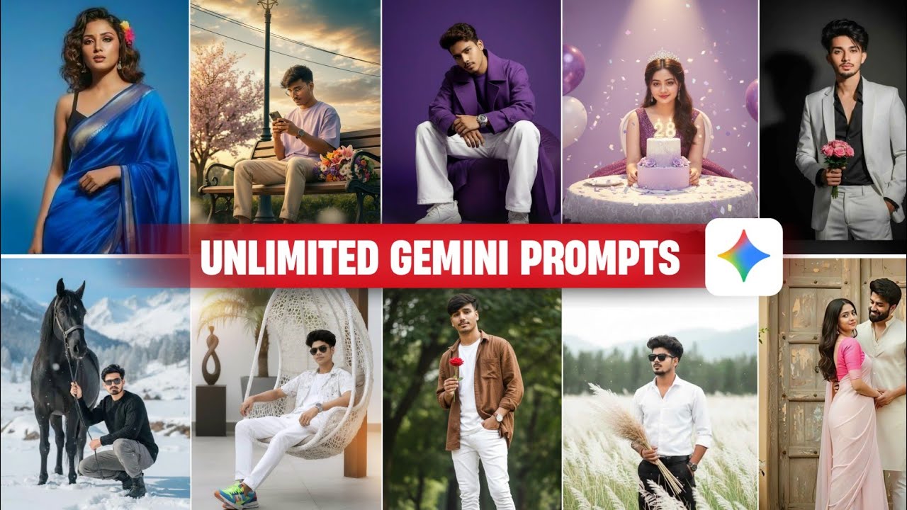 Gemini Unlimited Photo Editing Prompts | Gemini Trending Photo Editing Prompts | Gemini Photo Edit