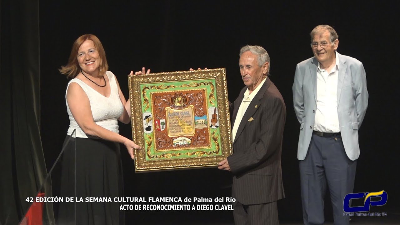 ACTO DE RECONOCIMIENTO A DIEGO CLAVEL, 42 EDICIÓN DE LA SEMANA CULTURAL FLAMENCA de Palma del Río.