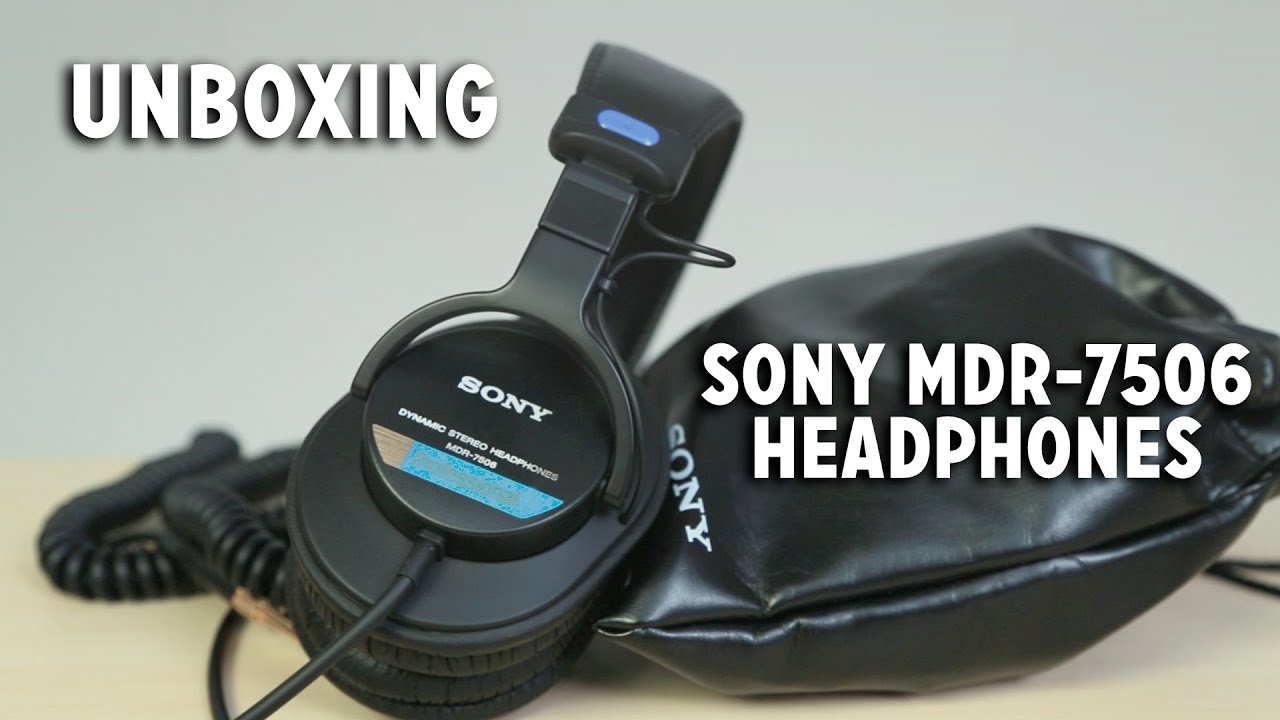 Sony MDR 7506 Studio Headphones Unboxing