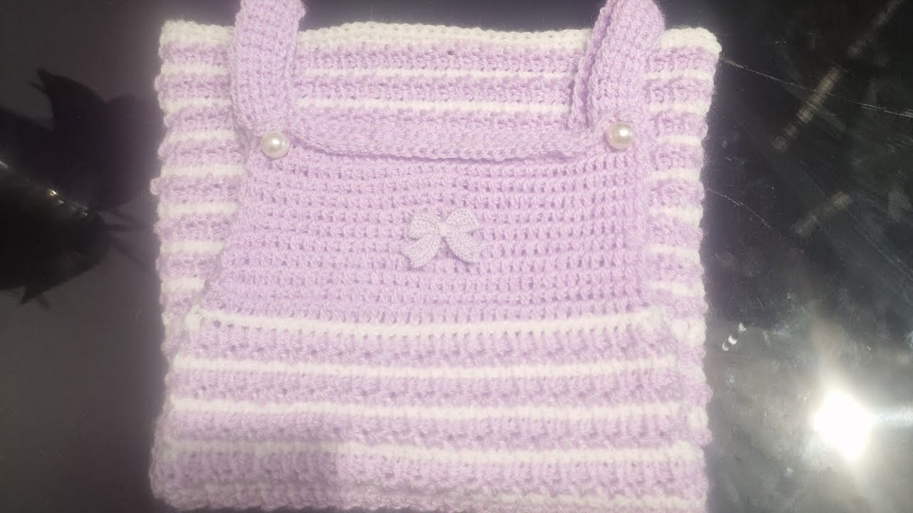 passo a passo de vestido em croche tunisiano para bebe (2parte)