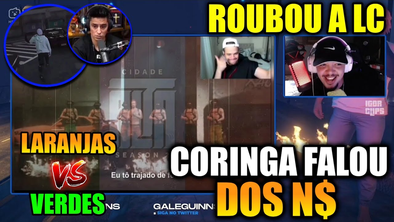 GALEGUIN REAGINDO MEIKOD G3 FALCÃO + FRANÇA ROUBANDO LC QG + CORINGA AOS N$ | TRETA LARANJAS X VERDE