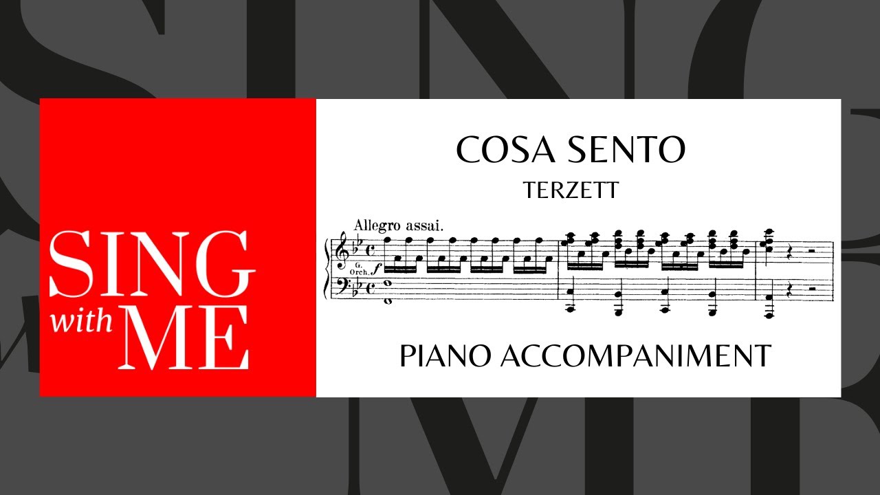 Cosa sento - Terzett - Le nozze di Figaro - Accompaniment - Mozart