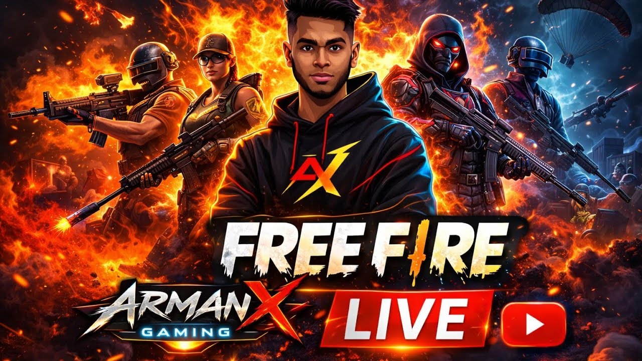 Free Fire Rank Push 🔥 | ArmanX Gaming | Bangla Live #ArmanXGaming #FreeFireBangla #FreeFireLive #FF