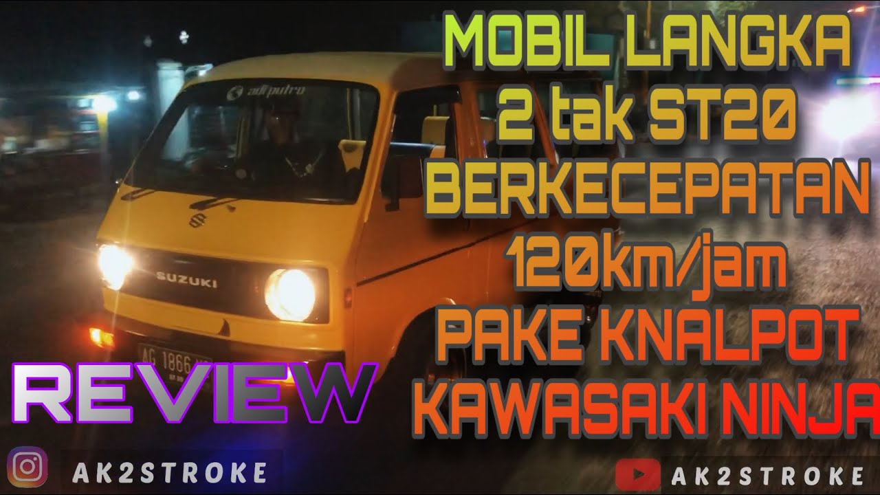 REVIEW SUZUKI ST20 MODIF knalpot ninja ss 2tak plus test ride 120/jam mobil langka bermesin 2stroke