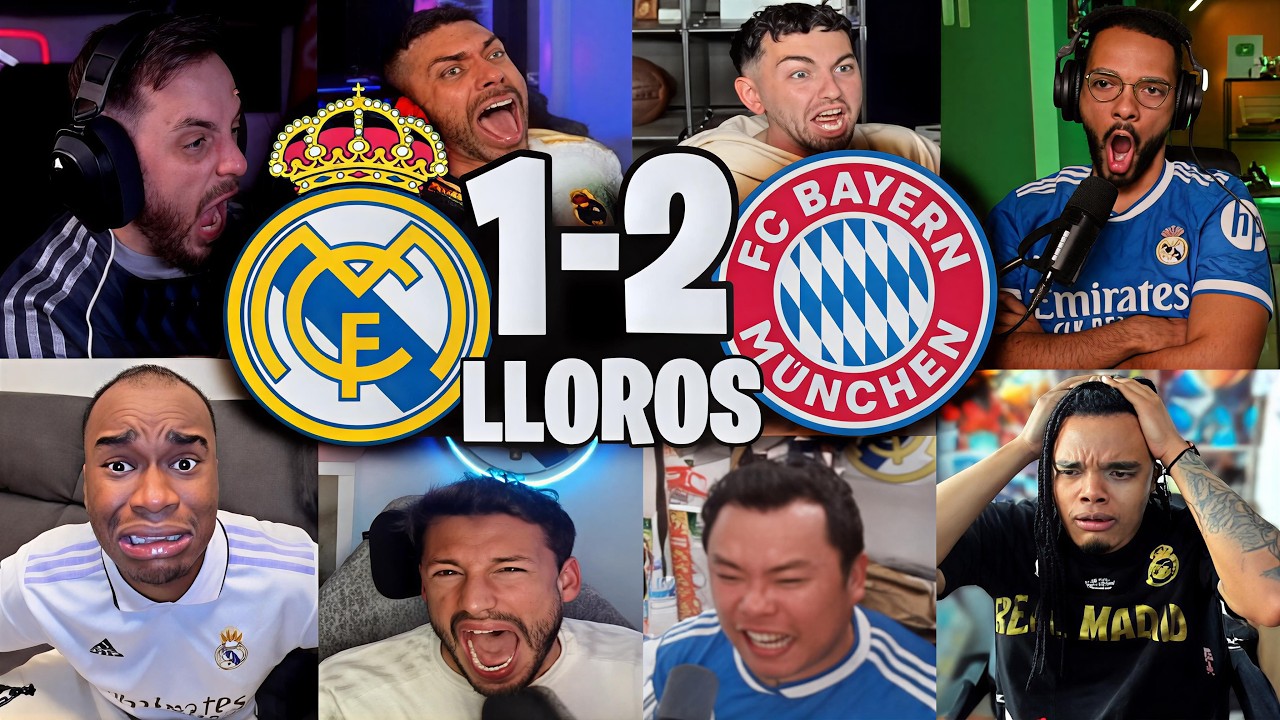 REACCIONES Y LLOROS MADRIDISTAS AL REAL MADRID 1-2 BAYERN MUNCHEN EN CHAMPIONS