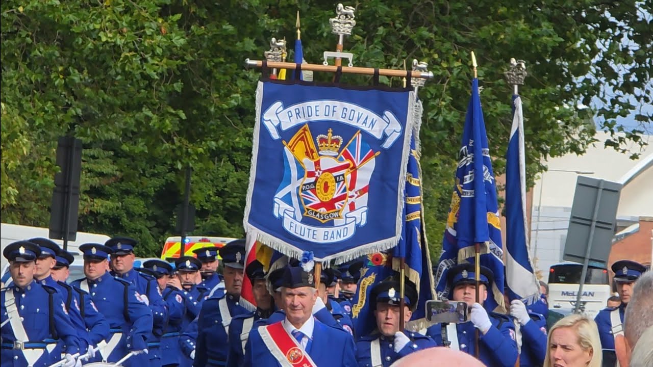 Pride of Govan Flute Band at their own Parade 2025