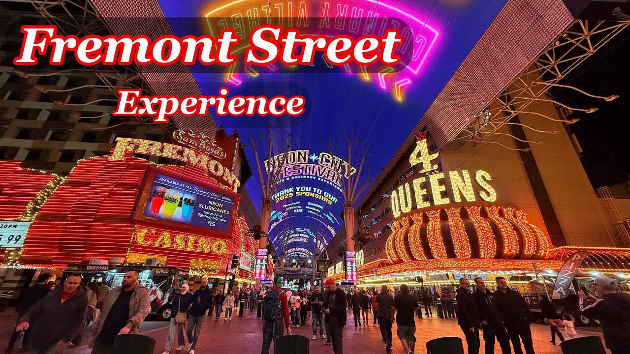 Fremont Street Experience l Downtown Las Vegas l Liveshow l Thiên đường hạ giới đủ màu sắc 