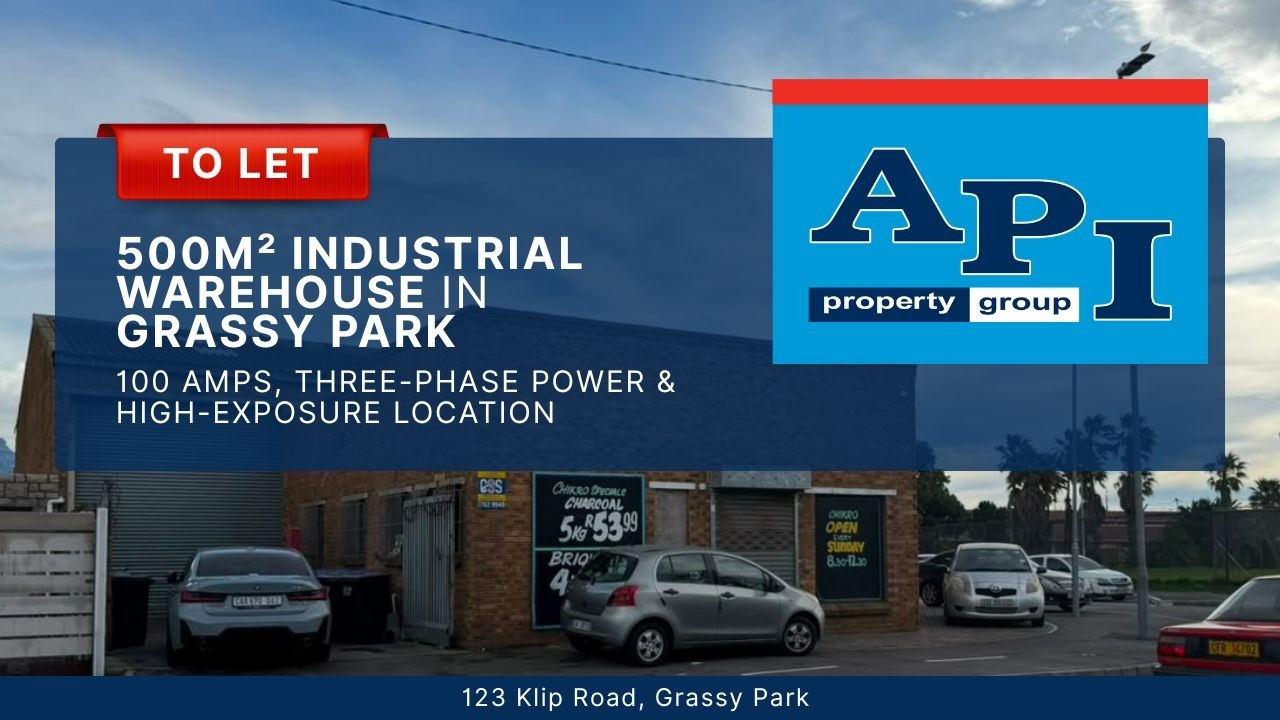 500m&sup2; Warehouse To Let in Grassy Park