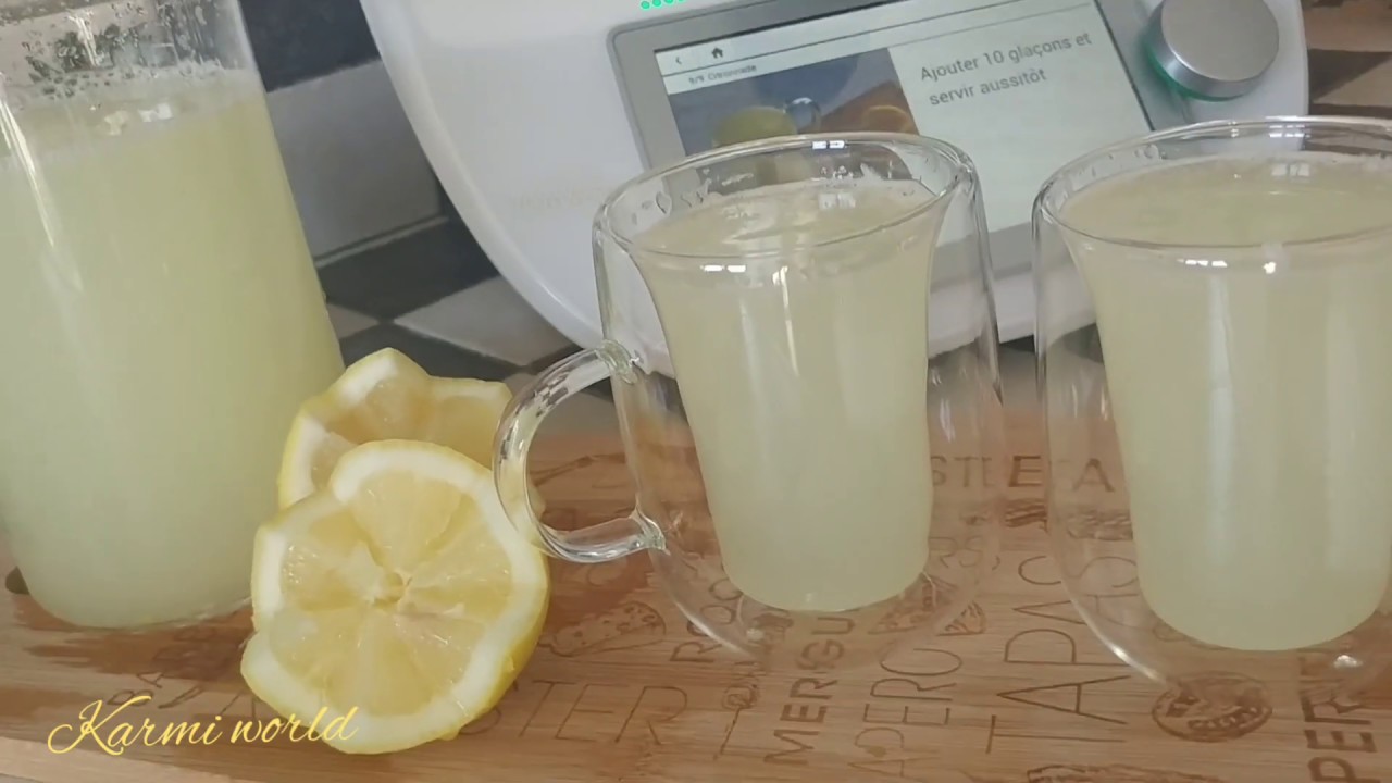 اسرع عصير الليمون الحامض بالتيرموميكس في رمشة عين /jus citronnade thermomix TM6