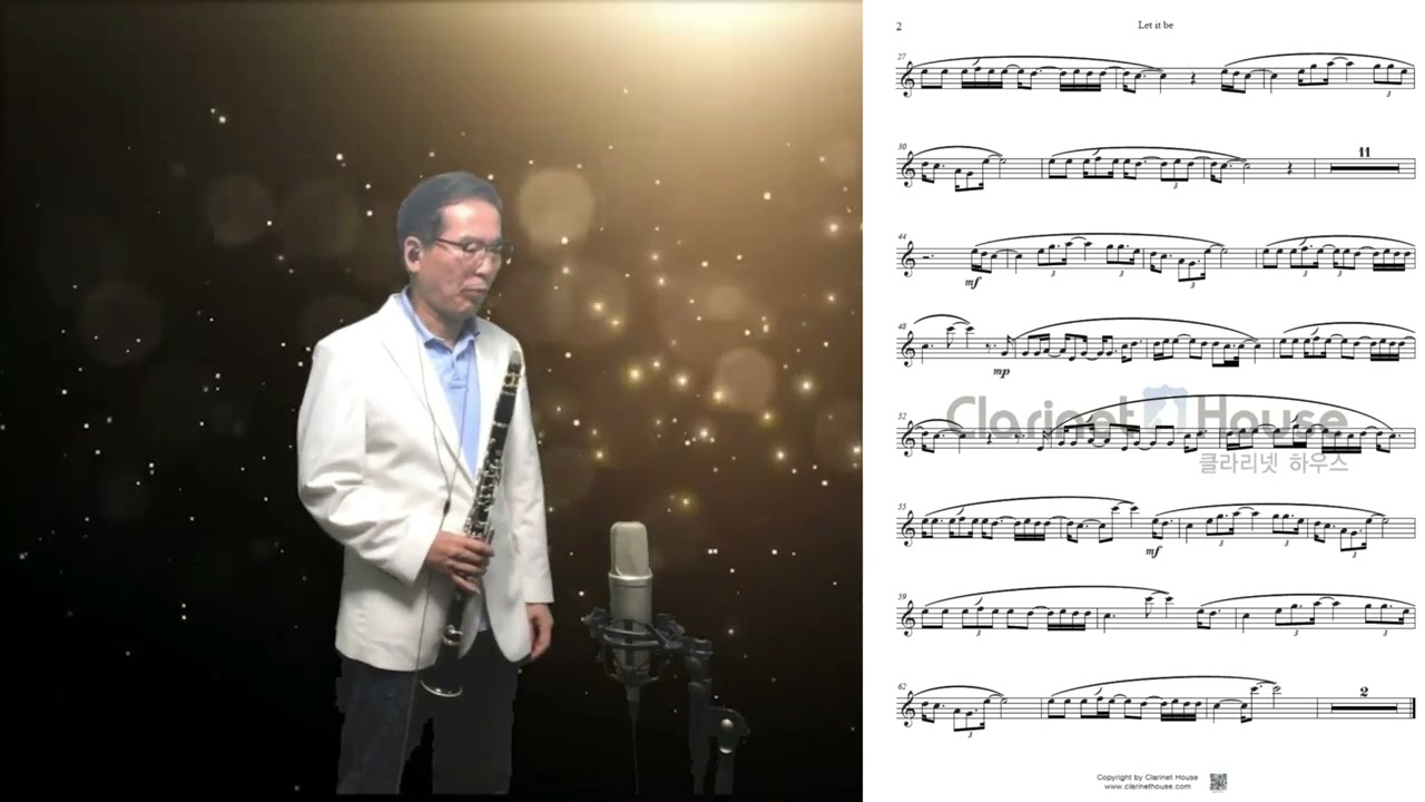 beatles - Let it be (비틀즈 렛잇비) Clarinet cover by Mungkle #뭉클 #클라리넷악보 #클라리넷연습
