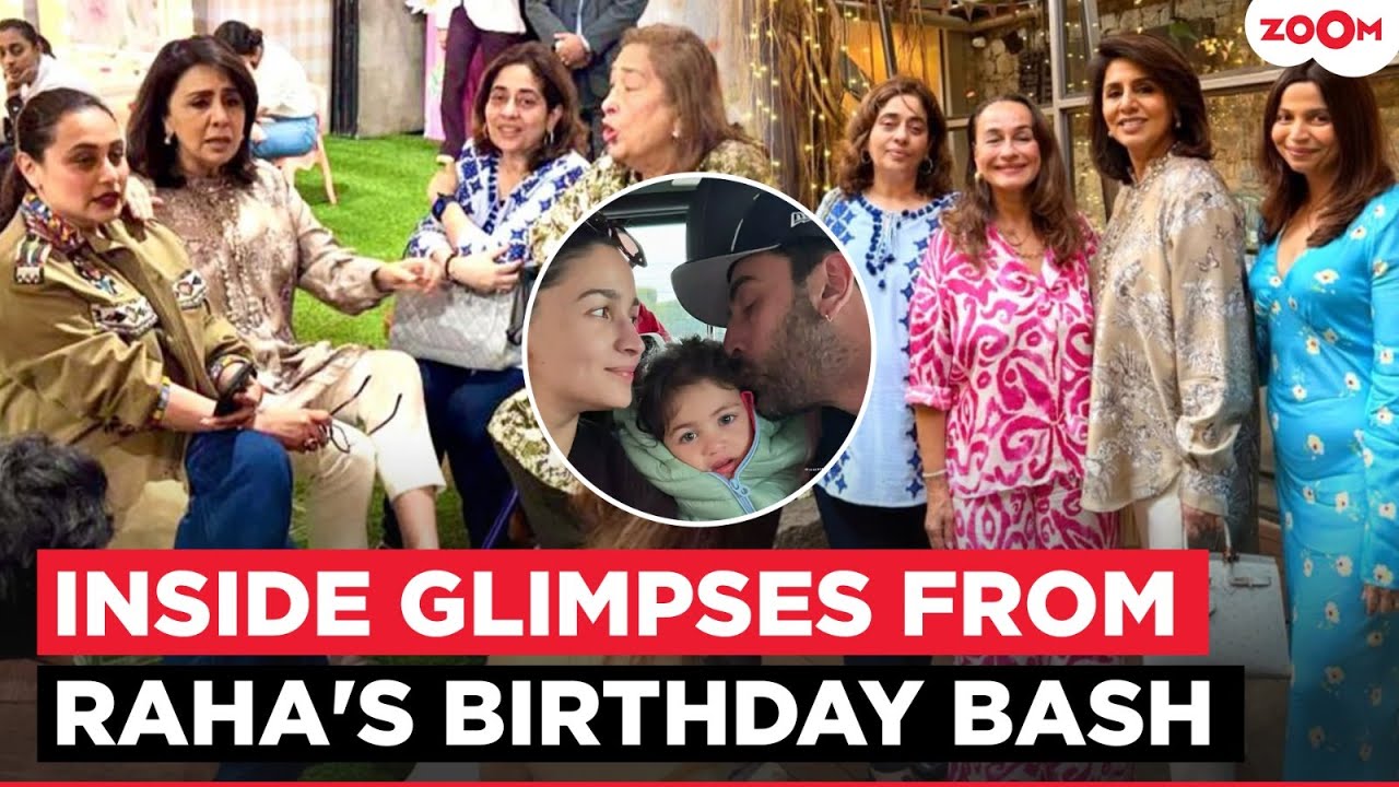 Inside pics & videos from Alia Bhatt & Ranbir Kapoor's daughter Raha Kapoor's 3rd Birthday bash