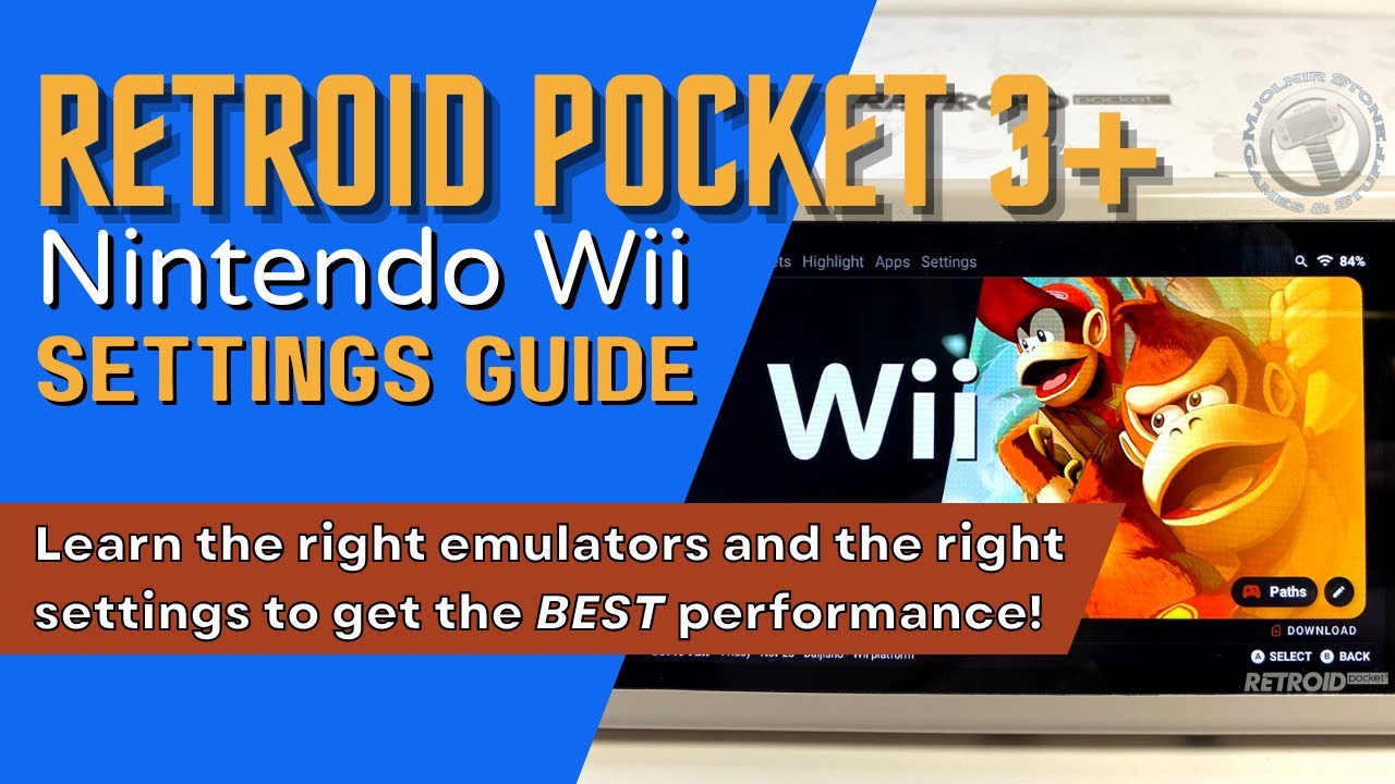 Retroid Pocket 3+ Nintendo Wii Settings Guide & Gameplay | Retroid Pocket 3 Plus | How To | Retro