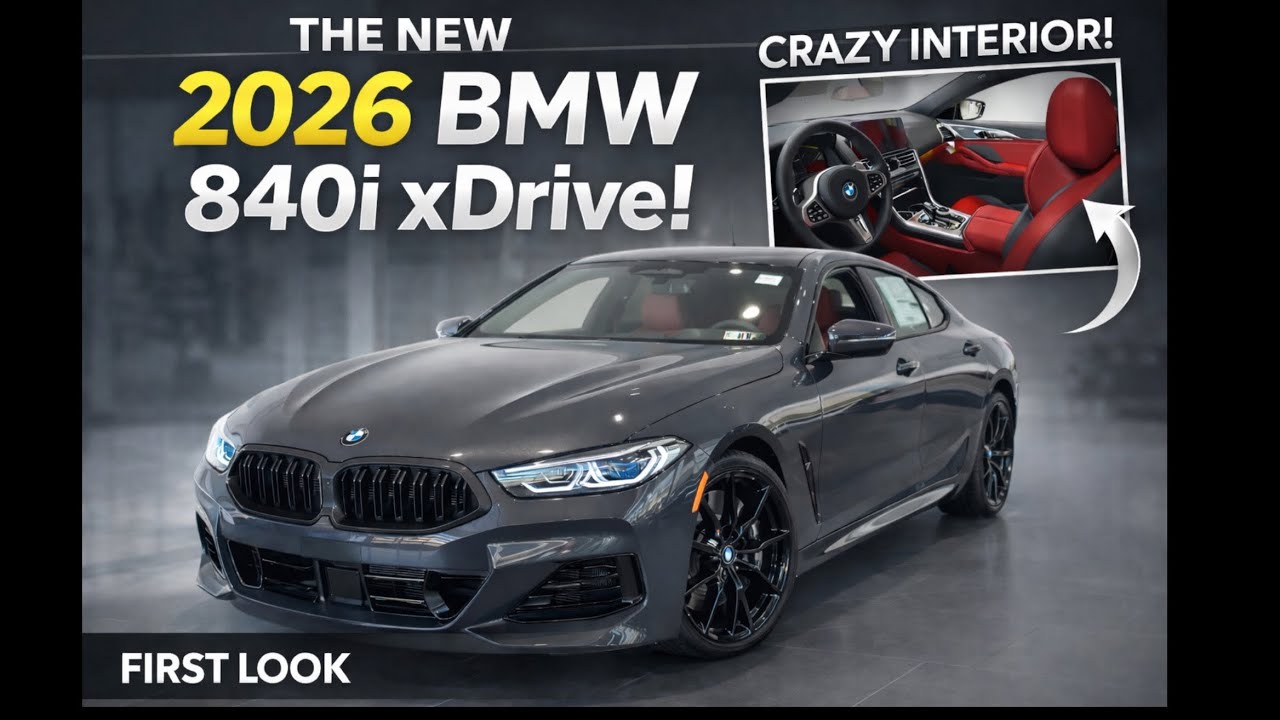 2026 BMW 840i xDrive. Amazing Interior! 4K