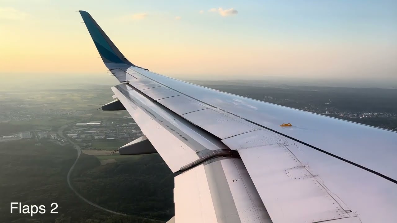 4K | Eurowings A320 CFM Sharklets beautiful Landing Stuttgart | STR