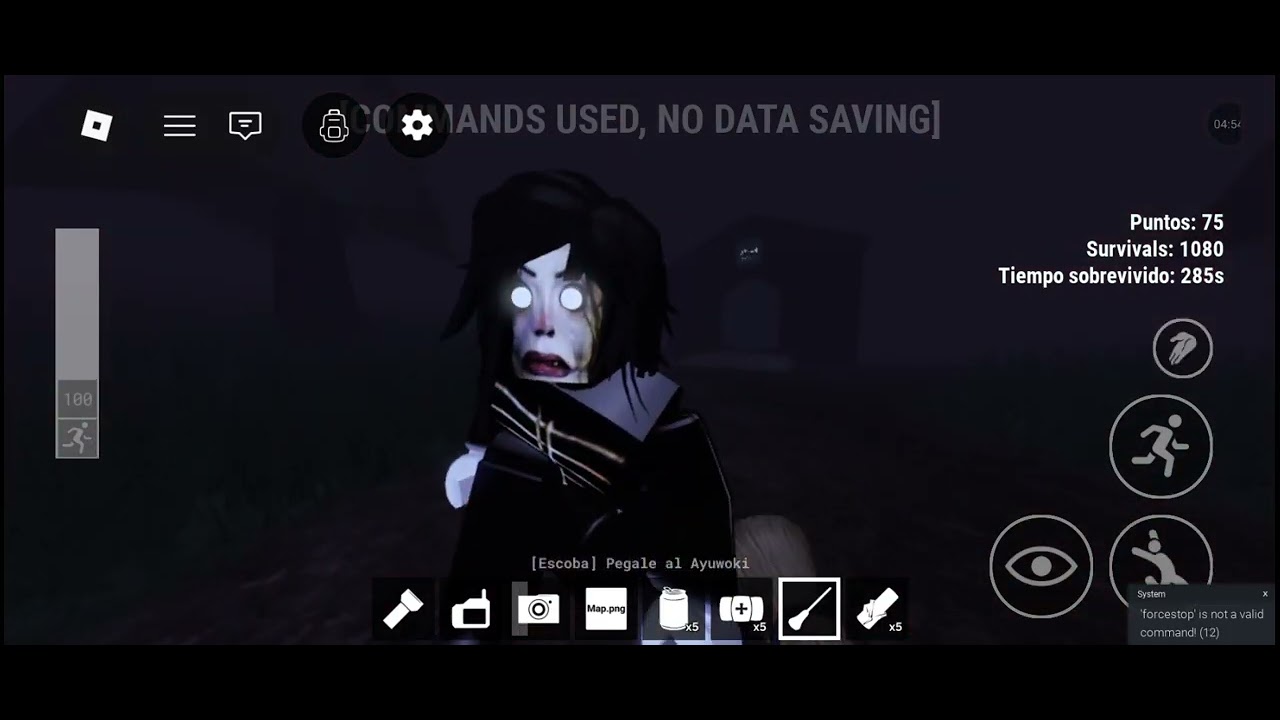 Jugando el campo del ayuwoki pt8 pero con comandos