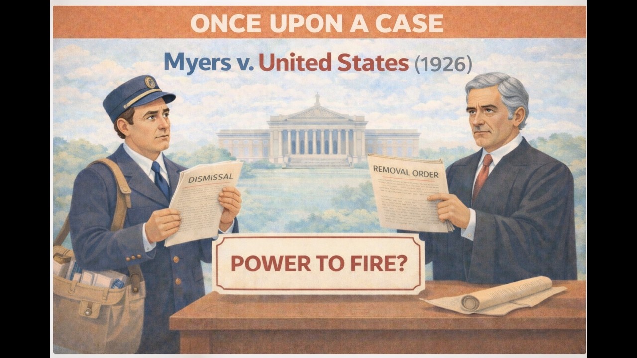Myers v. United States (1926) - #woodrowwilson #supremecourt #constitutionallaw #presidentiallaw
