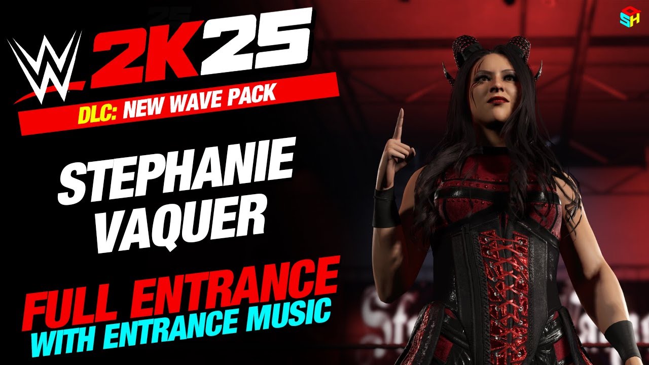 STEPHANIE VAQUER DLC WWE 2K25 ENTRANCE - #WWE2K25 STEPHANIE VAQUER ENTRANCE WITH MUSIC