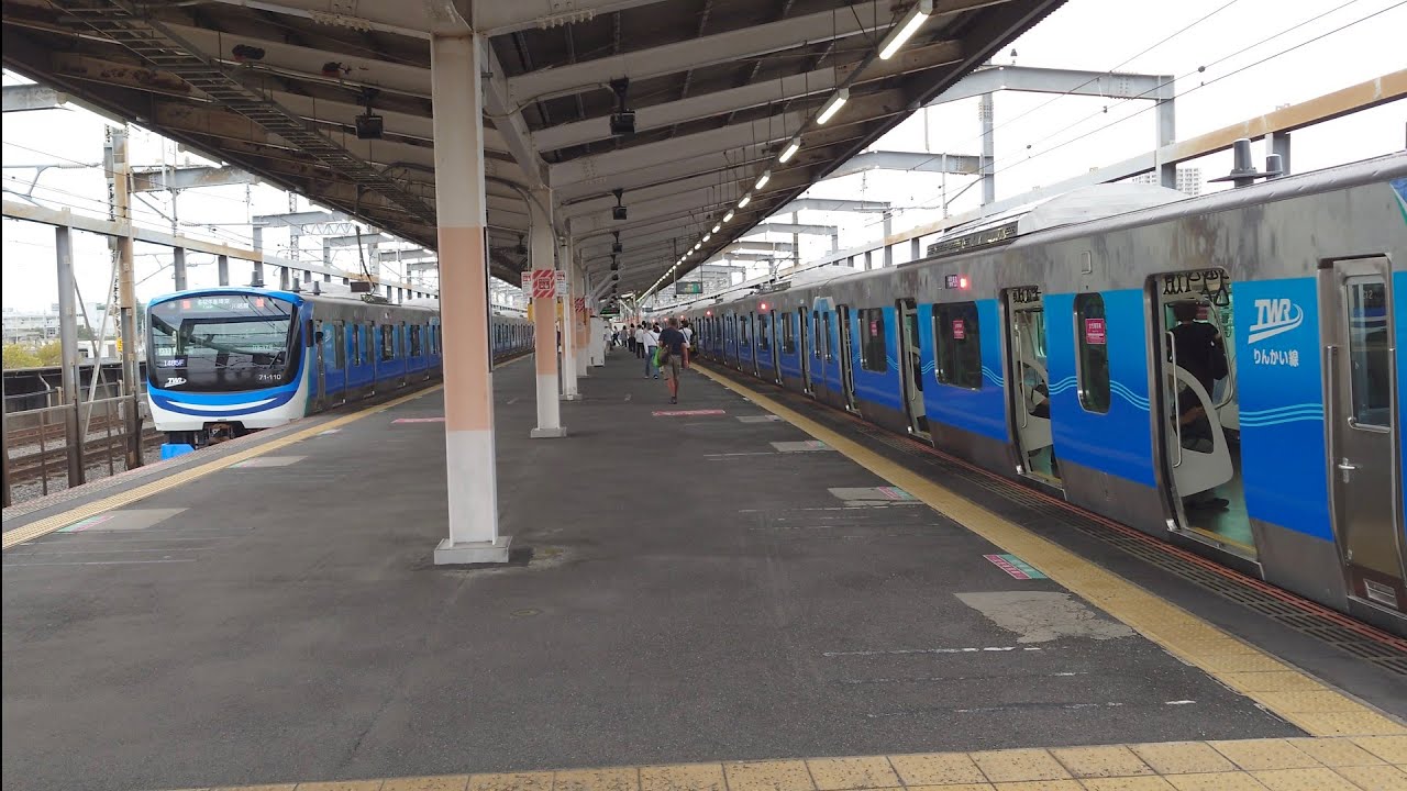[新しい青に染まる埼京線] 東京臨海高速鉄道りんかい線71-000形Z11(川越行き)&Z12(新宿行き)@与野本町(JA-24)