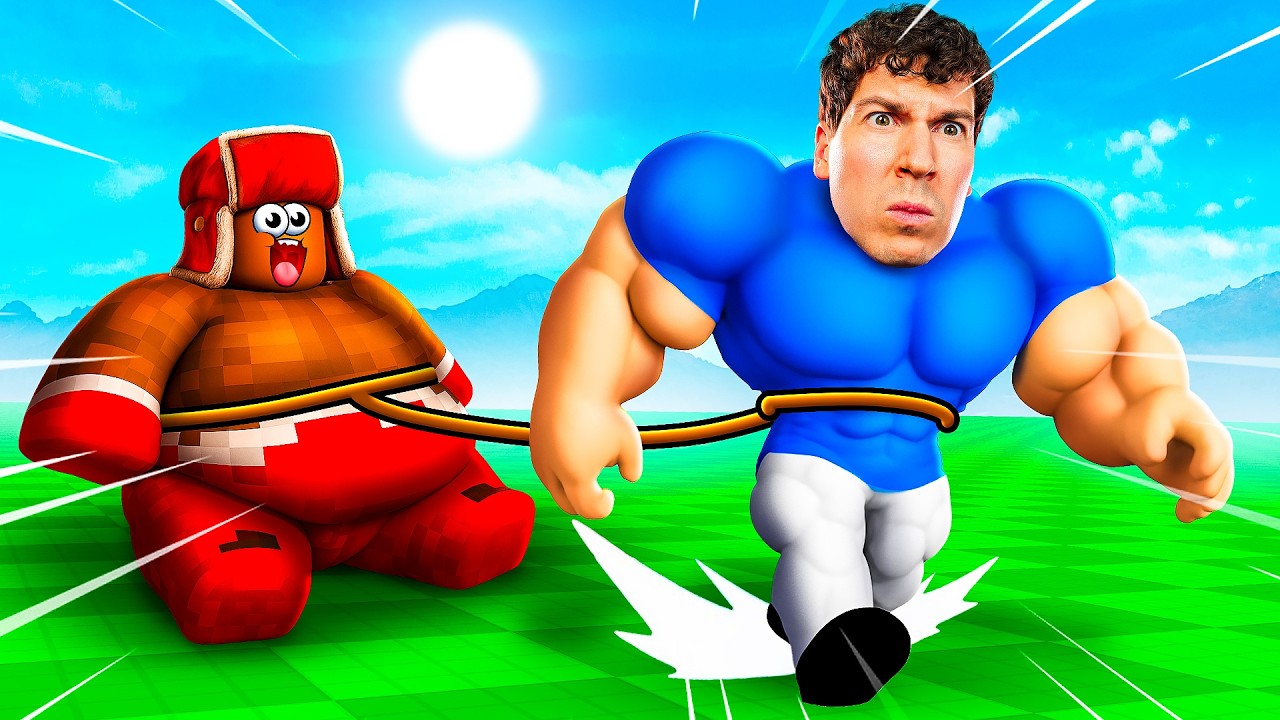 💪 ОТ ХУДЫША до ГИГАНТСКОГО КАЧКА! ПРОКАЧКА 0 ➝ 1000 В РОБЛОКС!