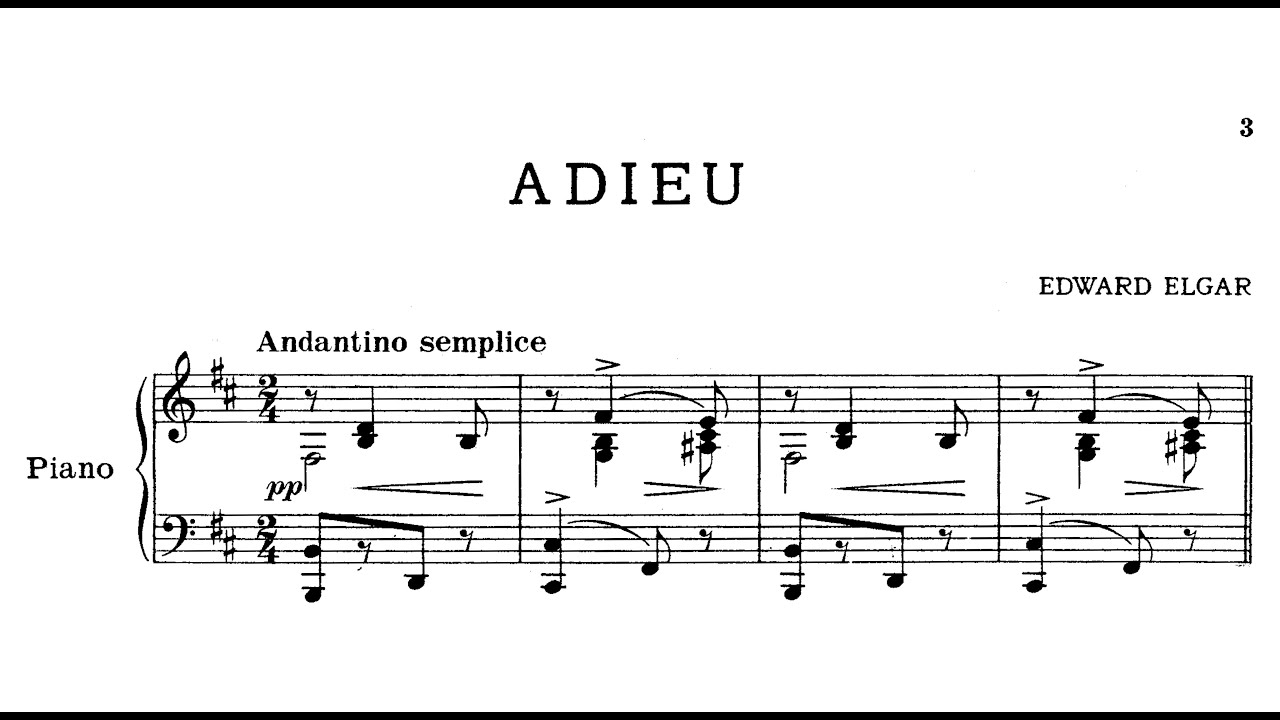 Edward Elgar | Adieu