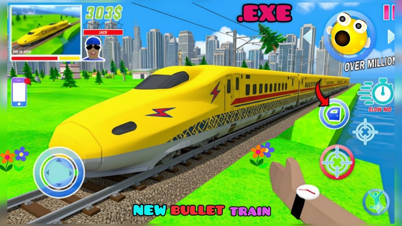 New Bullet Train in Dude Theft Wars🚆||Dude Theft Wars funny moments😂||@himengamer9677 