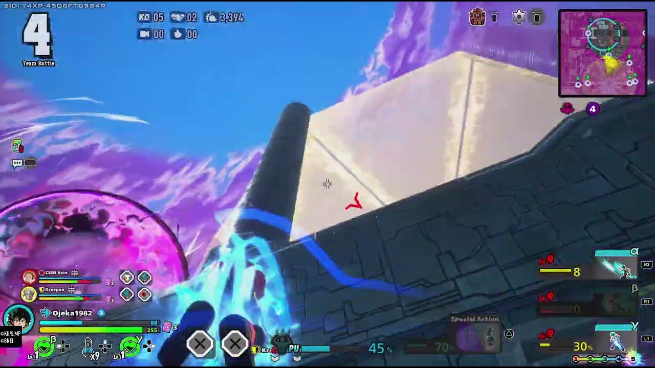 Team battle 10 kills 7000 damage Izuku Midoriya OFA