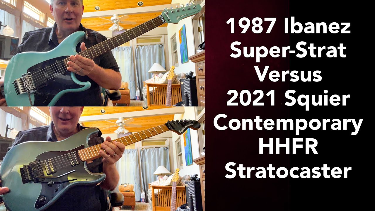 Old Superstrat versus New - 1987 Ibanez Roadstar II vs. 2021 Squier Contemporary HHFR Stratocaster