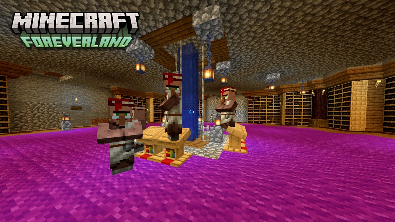 ForeverLand: How to Build a Library for Villagers in Minecraft Pt.1