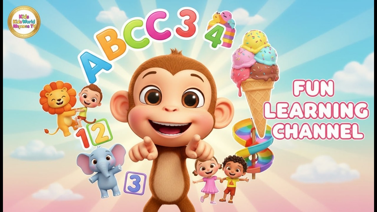 Best Kids Videos Compilation 👶 | ABC, Counting & Fun Learning With Kids World Rhymes Tv #abcd #kids